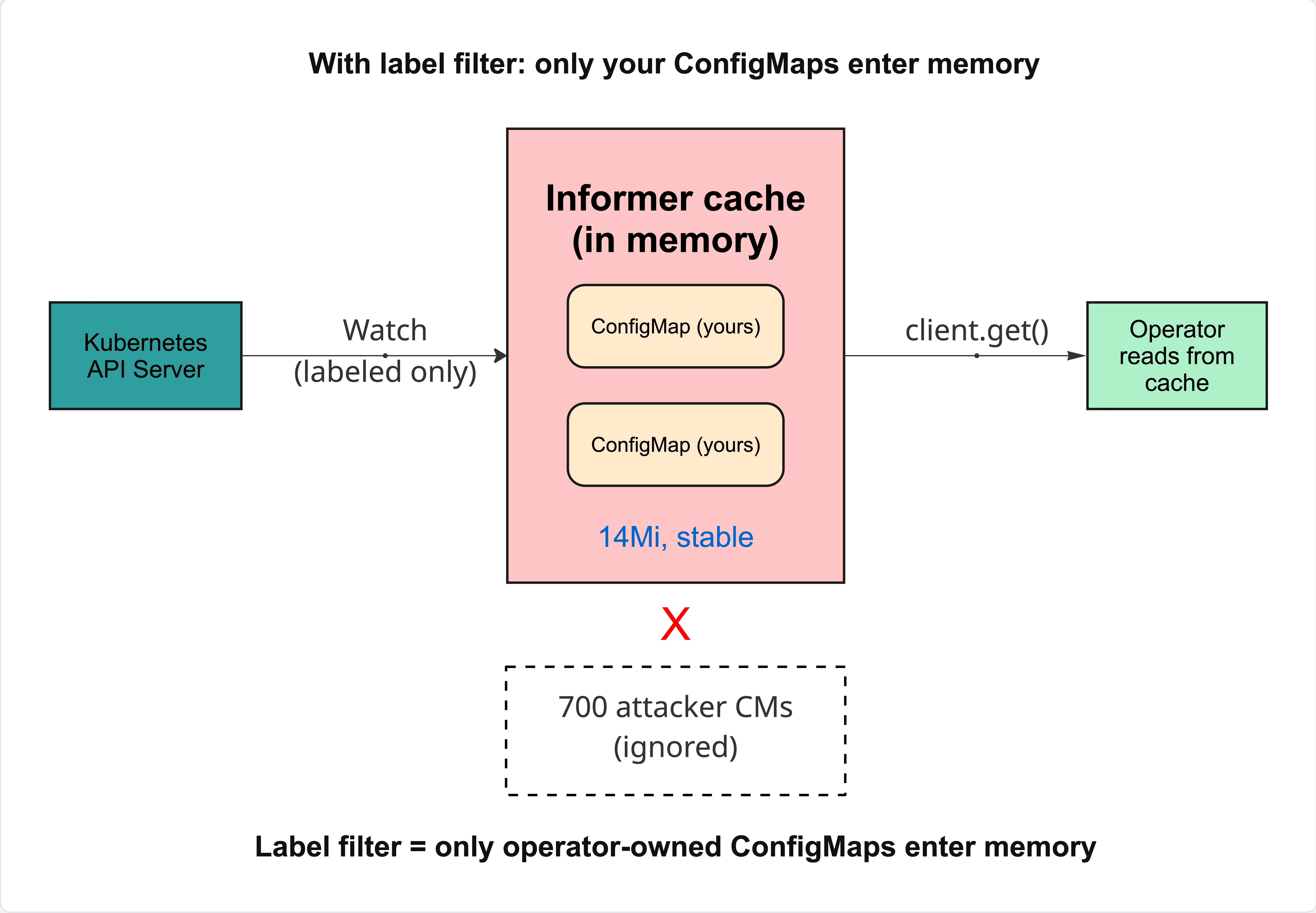 Filtered informer cache